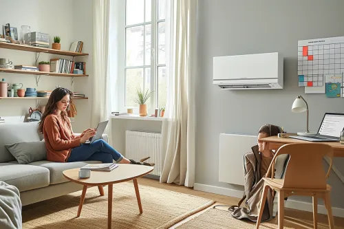 Schéma comparatif expliquant le fonctionnement et les performances des radiateurs à inertie, rayonnants et convecteurs pour bien choisir son chauffage